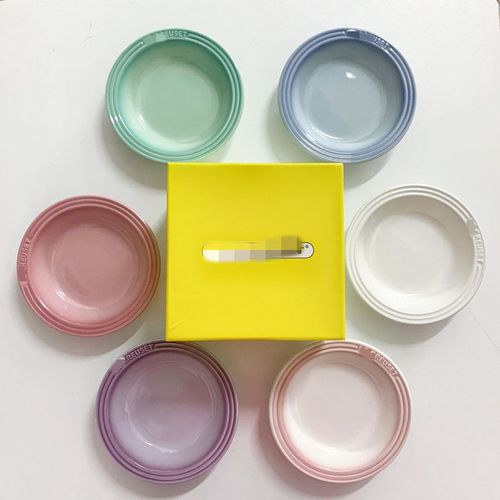 LC French Chic Ceramic 15cm Pre-meal Plate Set with Plum Plate, Plum Bowl, Dipping Plate Gift Boxed Creative Tableware