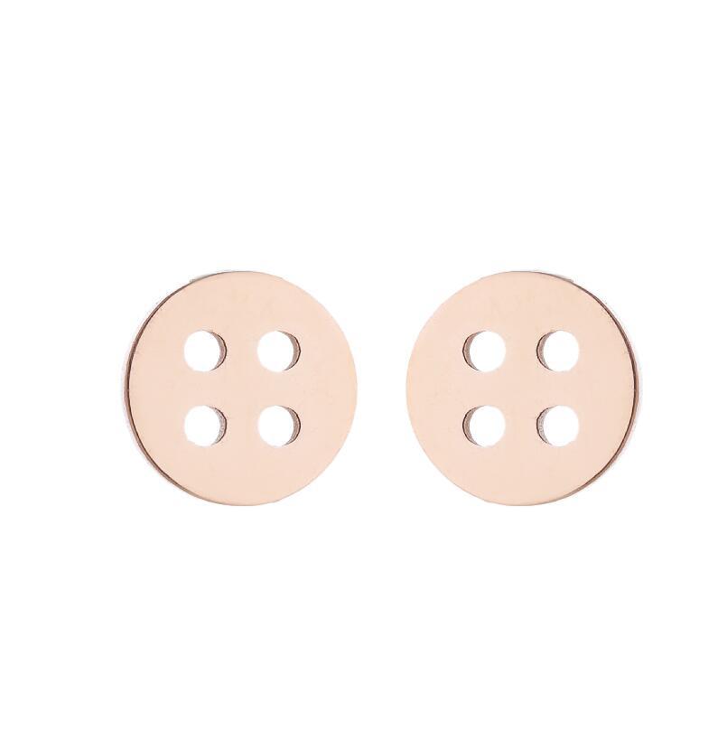 Ear Studs Classification 1 Pair Quantity PVD Coated Real Gold Plated Fruit Stainless Steel Retro Waterproof Non Tarnish Ear Studs