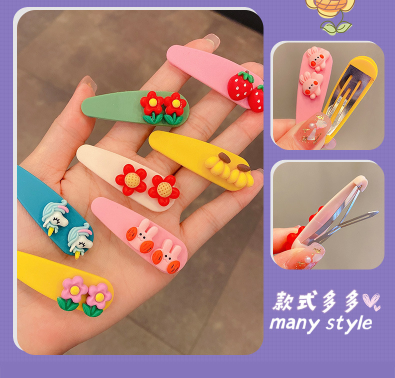 Cute Animal Small Flower Children's Hairpin Set Wholesale Nihaojewelry display picture 6