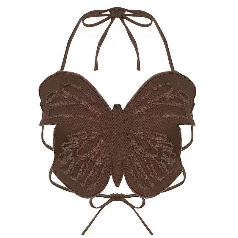 Women's Vest Tank Tops Backless Sexy Streetwear Butterfly display picture 9
