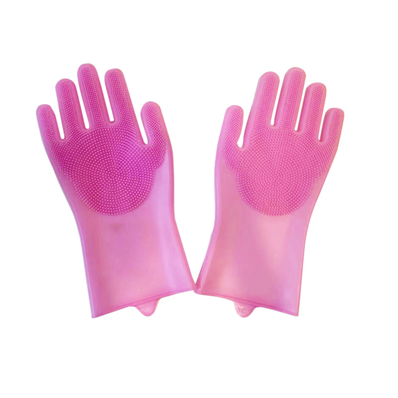 Guantes de dedo de gato guantes para mascotas cepillo de baño perro pelo flotante anti-arañazos masaje de silicona guantes de gato