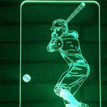 Bola exclusiva transfronteriza colorida luz de noche 3D táctil luz visual extraíble ilusión de batería luz decorativa