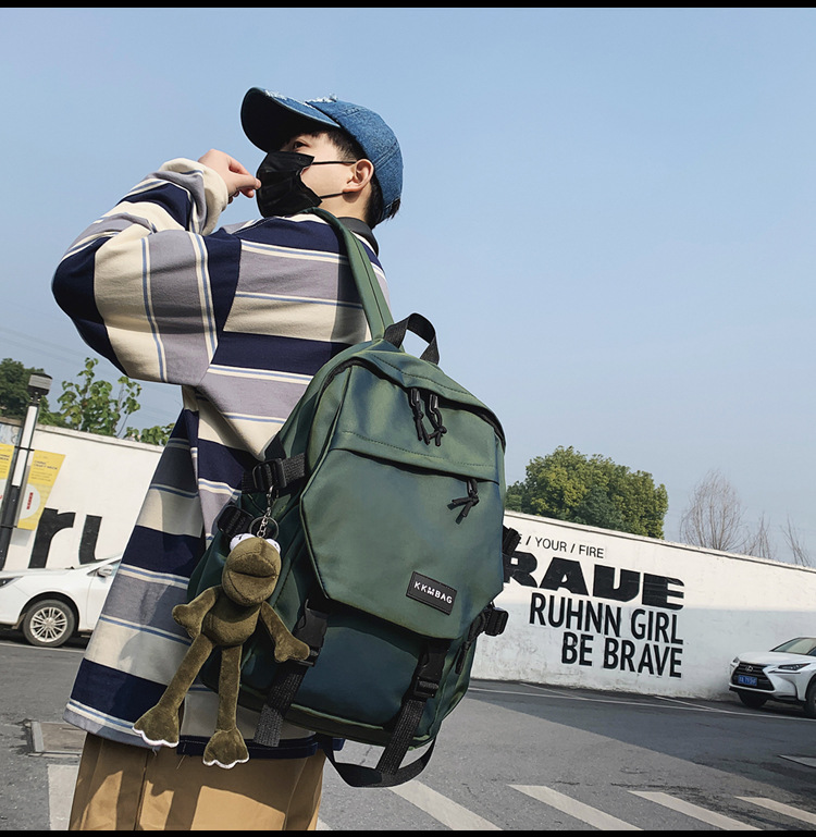 حقيبة مدرسية طالبة جامعية النسخة الكورية من المدرسة الثانوية Harajuku Ulzzang حقيبة ظهر ملونة للرجال 2020 حقيبة كتف جديدة display picture 41