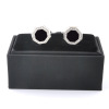 High -end white shell men's cufflink sleeve -style shirt round cuff burst cuff cufflinks cross -border dedicated