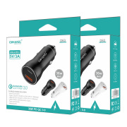 QIHANG 廠家批發(fā)車(chē)充36W USB+PD雙口QC3.0超快充汽車(chē)車(chē)載專(zhuān)用充電