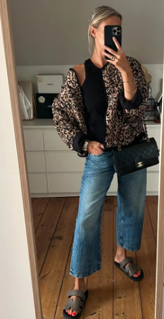 Women's Streetwear Leopard Single Breasted Cardigan Cotton Clothes display picture 7