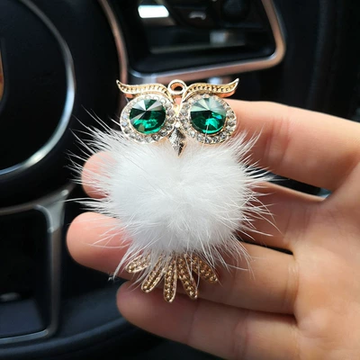 air conditioning aromatherapy clip air | Car Perfume Aromatherapy - white-fur-ball-owl