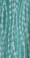 Fabricantes de venta de bajo precio ondulado fantasía polvo brillante tela de malla vestido de noche tela de boda