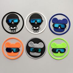 New Glasses Series Trend Brand Cotton Jackets, Hats, Bags DIY Handmade Decorative Silicone Materials, Complementary Badges