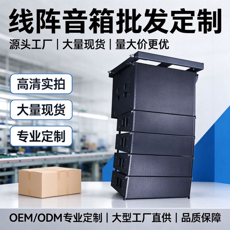 Dual 10inch linear array speakers, passive hanging line array sound system for concerts, weddings, and stage sound reinforcement