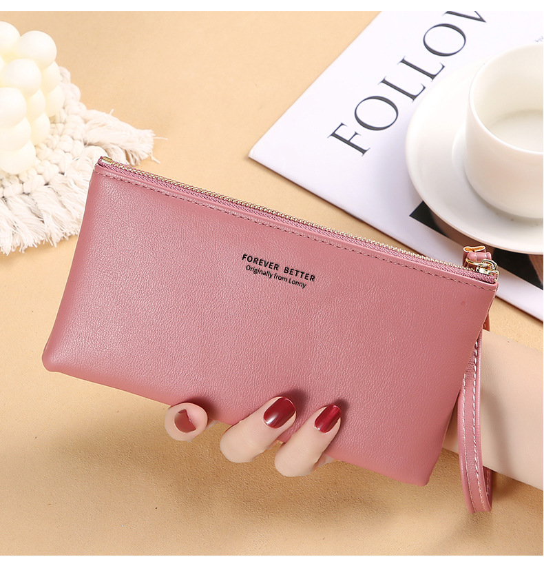 Women's Solid Color Pu Leather Zipper Wallets display picture 5