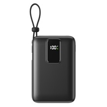 10000毫安竖屏数显充电宝自带线移动电源power bank商务22.5W快充