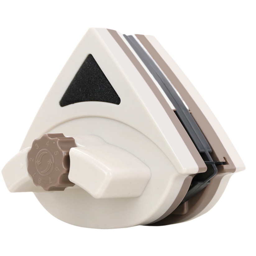 Yilaijie triángulo limpiador de vidrio magnético de doble cara limpiador de vidrio de una sola capa limpiador de vidrio limpiador de ventanas limpieza