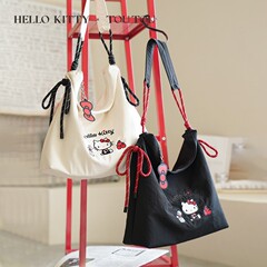 TOUTOUHELLOKITTY凯蒂猫kt帆布包女托特包大容量松弛感韩系慵懒风