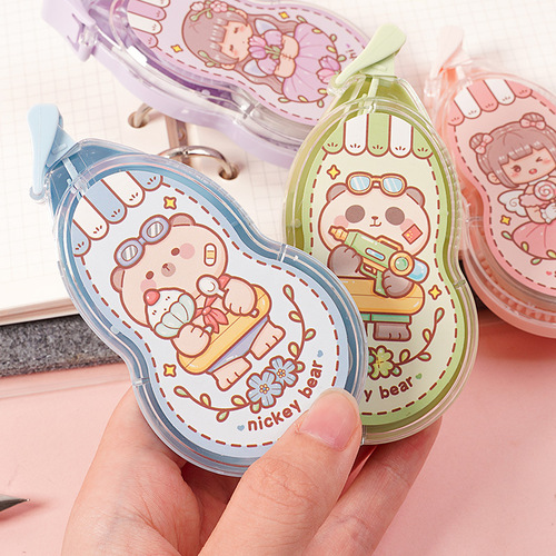 Little mochi cute large capacity 20m correction belt milk cover bear high-looking girl ins Japanese style correction belt correction belt