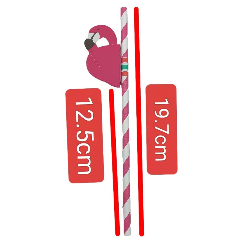 Fiesta palos de panal estereoscópico flamenco decoración desechable degradable postre pastel cóctel palos de decoración