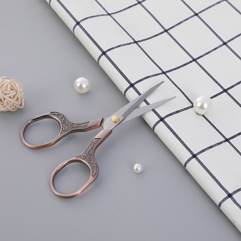 Tijeras vintage de ciruela tijeras de pesca de acero inoxidable mango cuadrado tijeras de bordado estudiante hecho a mano tijeras pequeñas tijeras de oficina