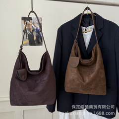 复古包包女大容量2025新款秋冬简约百搭单肩包休闲上班通勤托特包