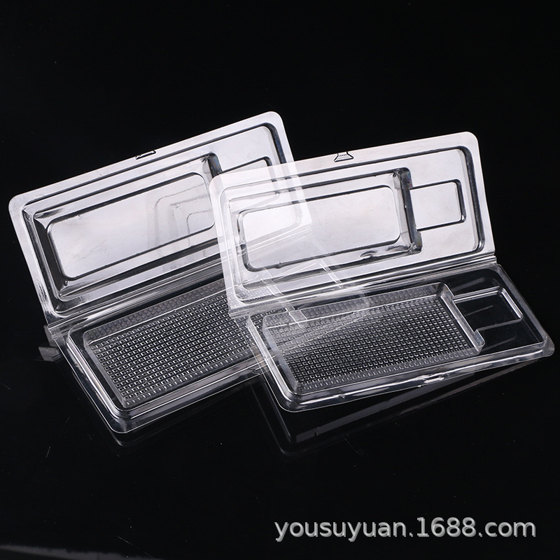 Embalaje de plástico PET bandeja transparente PVC revestimiento PP bandeja de grado alimenticio triple plegable tarjeta ampolla\