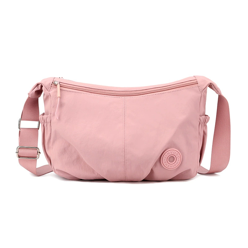 Capacious shoulder bag for leisure, universal nylon one-shoulder bag