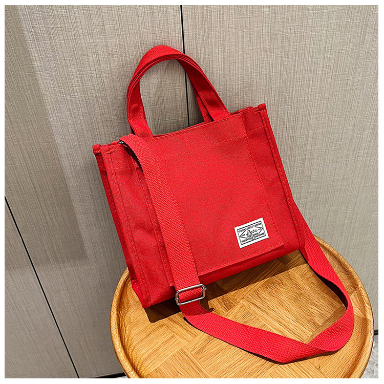 257g Weight Polyester Lining Material Sewing Thread Fashion Element Zipper Closure Type Single Shoulder Strap, Top Handle Strap Type Square Bag Bags Type Casual Occasion Canvas Material Solid Color Pattern All Seasons Season Women's Gender Streetwear Style Square Shape Women's Canvas Solid Color Streetwear Sewing Thread Square Zipper Square Bag 30