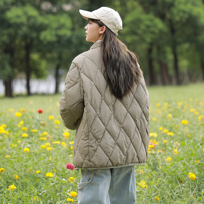 Free Shipping Cotton 2025 New Quilted Jacket Style Couple Men and Women Autumn Winter Stylish Japanese Style 2025