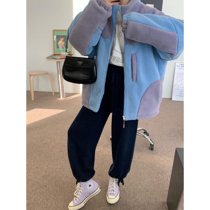 Vc Same Style Thickened Foldable Wide-Leg Knit Pants for Women, New Winter Loose Slimming Casual Pants Vc Same Style Thickened Foldable Wide-Leg Knit Pants for Women, New Winter Loose Slimming Casual Pants