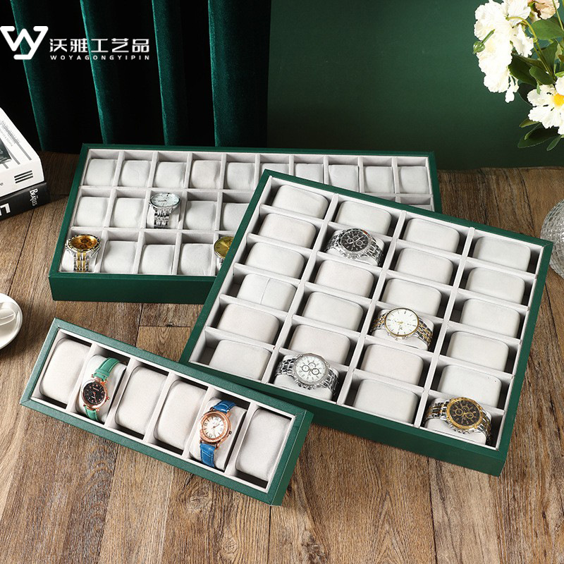 新款绿色灰内手表展示托盘直播陈列道具摆摊架子首饰盒饰品