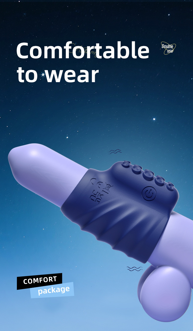 Yunman Remote-Control Vibrating Cock Ring, Silicone Penis Ring for Men — detail image 12