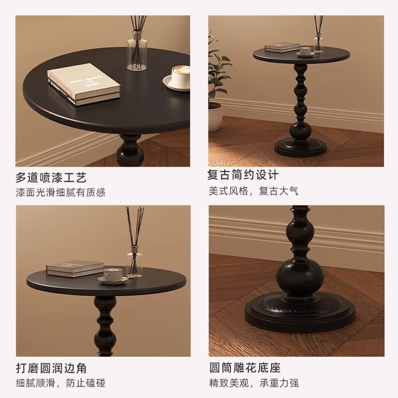 小さい円卓のお茶のいくつかのソファーの辺のいくつかの中古風の復古のベッドの頭の物置のテーブルのネットの赤い小さいテーブルの鉄芸のベッドの頭の箱|undefined