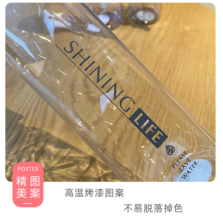 Botella De Plástico Portátil Transparente Coreana display picture 4