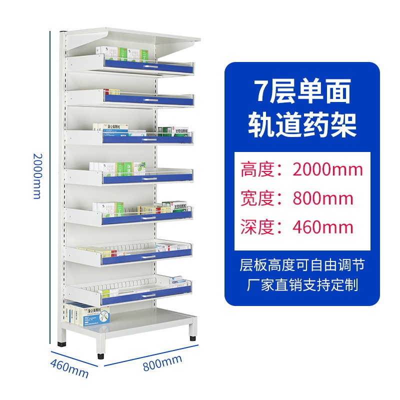 医院门诊西药柜药品货架诊所药盘架药房西药架开放式金属摆药架子|undefined