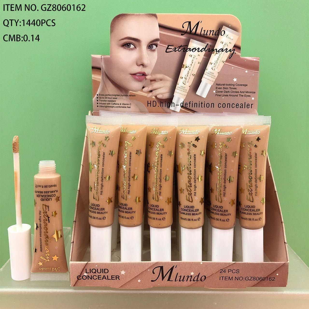 Concelador Mlundo, impermeable, anti-transpiración, duradero, no fácil de quitar el maquillaje, cubre las manchas de color, acné, desvanece las círculos oscuros.