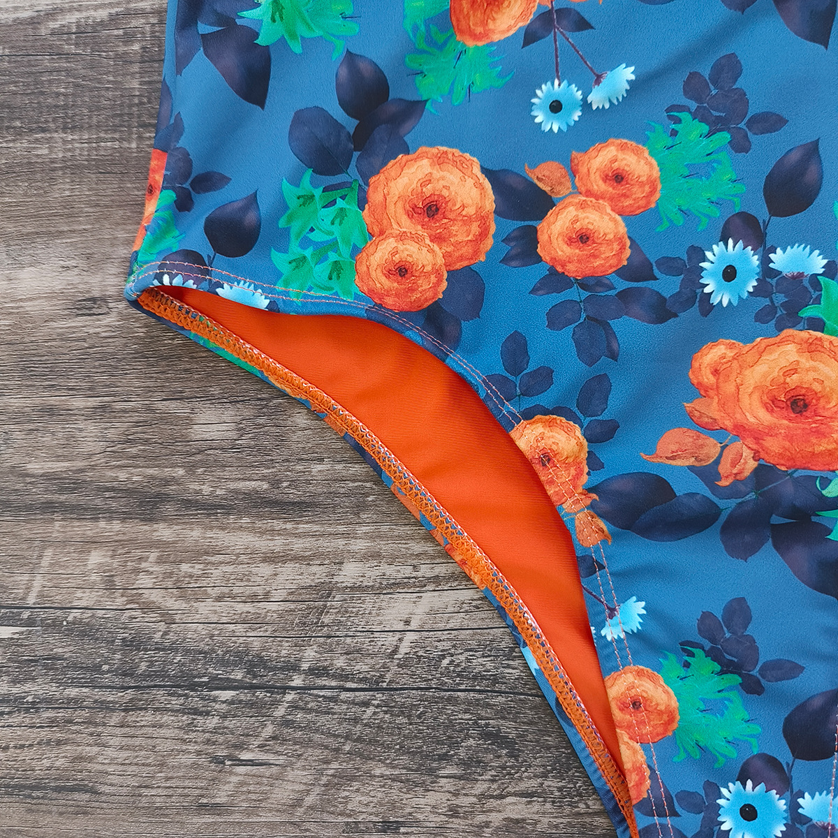291g Weight Sleeveless Sleeve Length Polyester Fabric Type Short Top Length One-pieces Tops Type 1 Piece Quantity Swimming Occasion V Neck Neckline Slim Fit Type Flower Pattern Women's Gender Vacation Style Women's Vacation Flower 1 Piece One Piece Swimwear 13