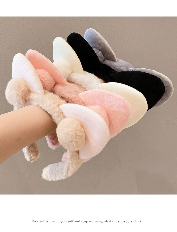 plush cat ears headband