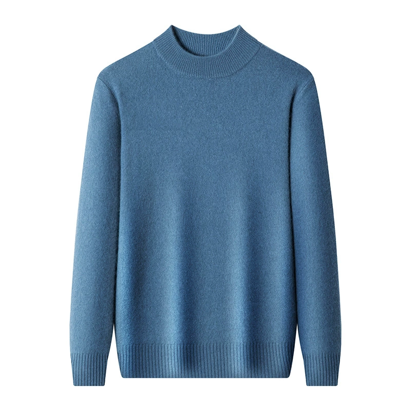 Расцветка свитер, удобная для тела knitted T-shirt для отдыха, 9 цветов, высокий воротник