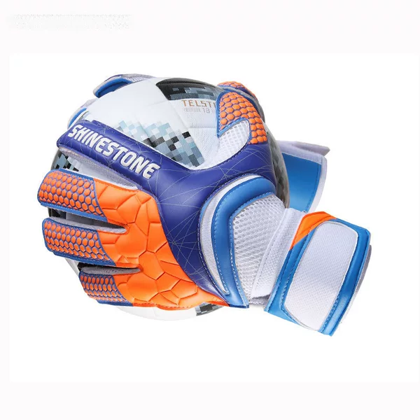 Goalkeeper Gloves for Adults and Children with Finger Protection, Thickened Latex Goalkeeper Gloves, Competition Training Football Gloves