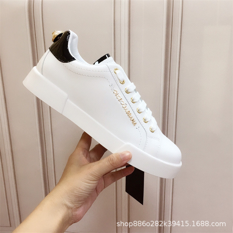 Comercio exterior orden Original D familia Four Seasons casual low-top DG plataforma zapatos de cuero punta redonda talón plano zapatos de viscosa de los hombres Guangzhou bienes