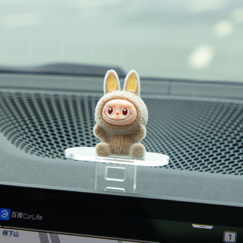 新しいラブブ車内スライド装飾品車のスクリーン装飾品ラブブ装飾品|undefined