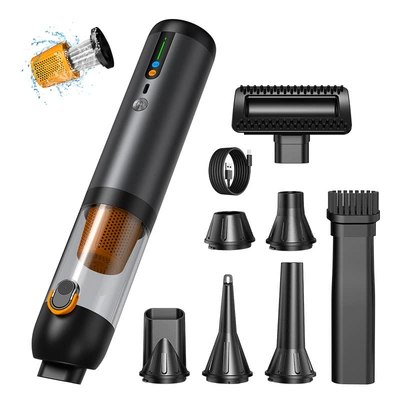 Digital Display Car Wireless Vacuum Cleaner with 20Kpa Strong Suction, Long Battery Life, Portable Cleaning Vacuum Cleaner for Car, Home and Pets (Tozsoranlar) - 20kpa-digital-display-turbine-suction-model