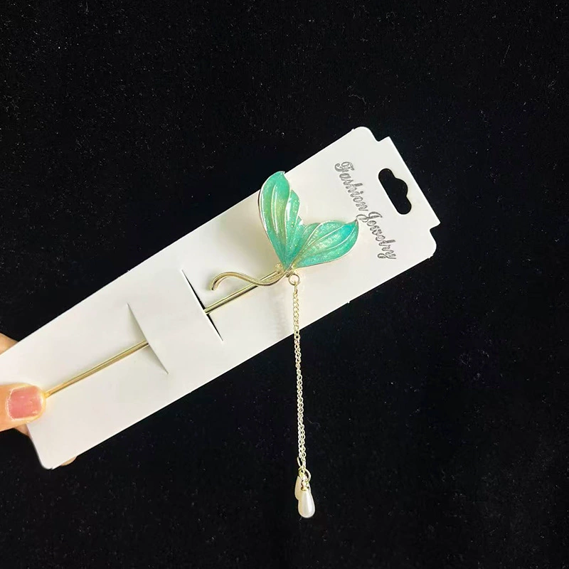Hairpin Hanfu заколка для волос, орхидея цветочный декоративный аксессуар для волос, простая элегантная китайская стиль