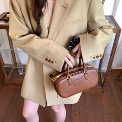 im向 2025秋冬新款杂色枪驳领廓形西装外套女秋休闲垫肩西服上衣