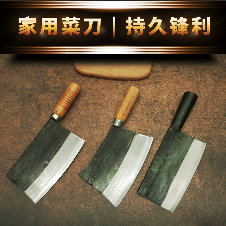 Старомодный кухонный нож из сварочной стали нож для нарезки мяса ручной работы цельностальной кухонный нож бытовой кухонный нож