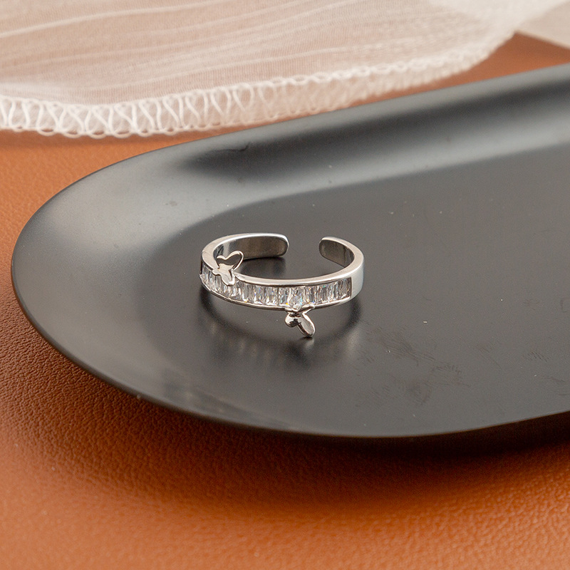Silver Butterfly Ring