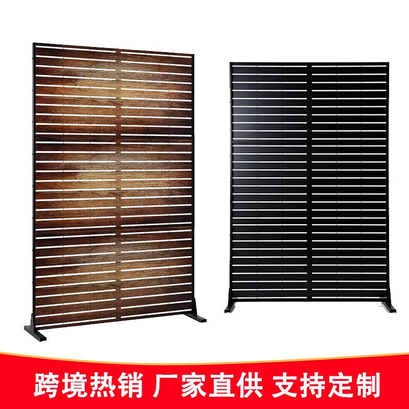 Outdoor Privacy Screen Metal Cut Patio Metal Fence Outdoor Partition Garden Terrace Metal Fence