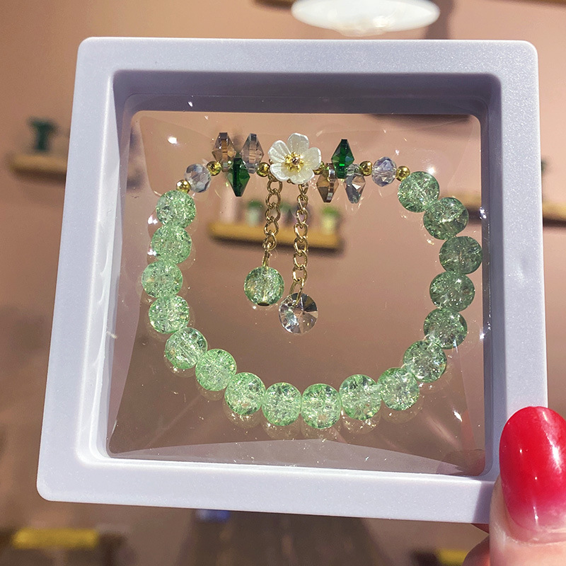 23g Weight Alloy, Glass Pendant Material Bracelets Classification Alloy, Glass Chain Material 1 Piece Quantity Daily, Date Occasion Alloy, Glass Material Bow Knot Pattern Women's Gender Elegant, Lady Style Elegant Lady Bow Knot Alloy Glass Beaded Bracelets Wholesale 5