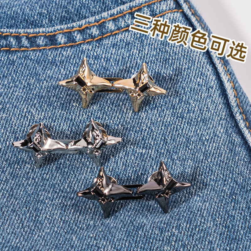 合金ウエスト調節装置、パンツウエスト調節バックル、衣類とパンツのウエストを固定、大きなウエストを小さくするバックル、縫い目のないウエスト調節バックル、取り外し可能|undefined