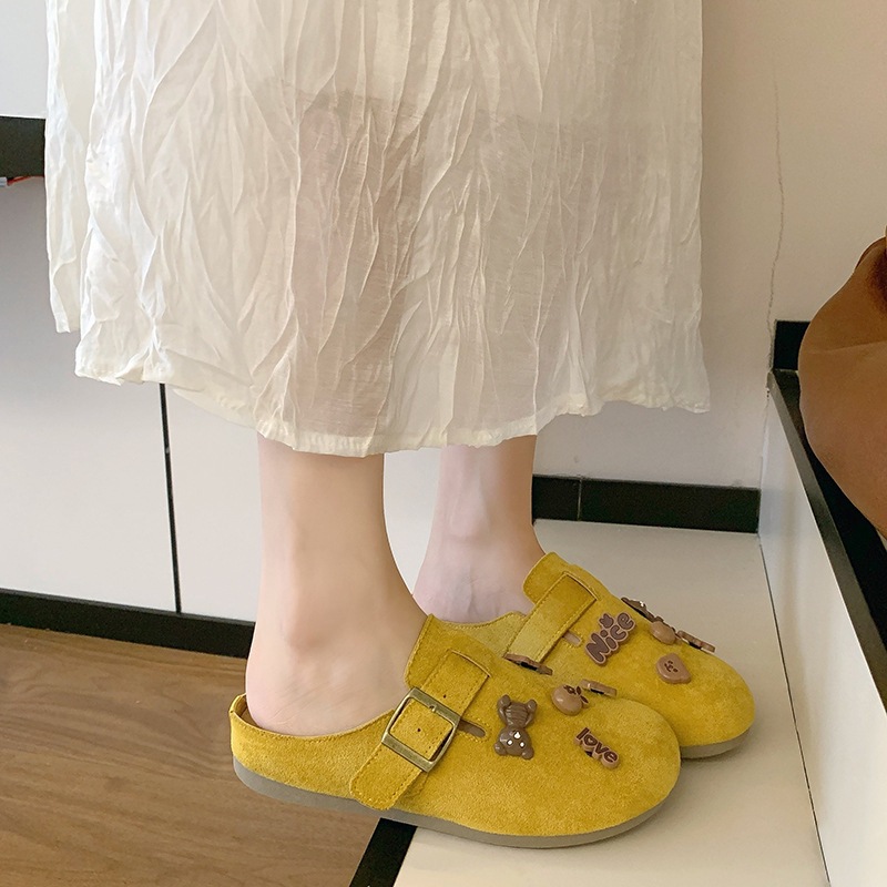 Pantuflas Destalonadas de Plataforma Gruesa para Mujer, Caucho, Antideslizante, para Primavera y Otoño image 3