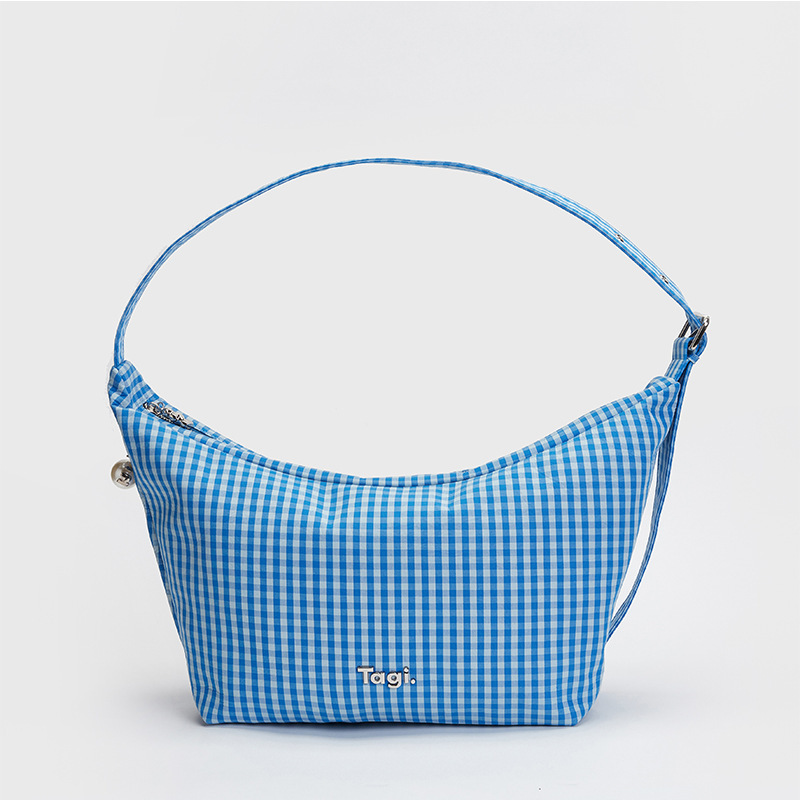 Tagi New Fashion Retro Waterproof Handbag Versatile Single Shoulder French Commuter Bag Crescent Underarm Sailboat Women's Bag