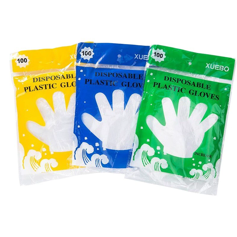 Одноразовые перчатки оптом пленка удлиненная утолщенная полиэтиленовая пластиковая на вынос общественное питание Бытовая Пищевая Фабрика прямые продажи